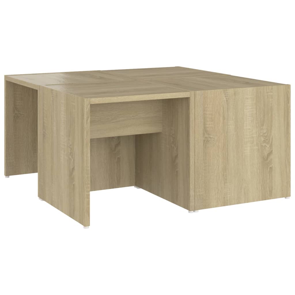 Τραπεζάκια Σαλονιού 4 τεμ. Sonoma Δρυς 33x33x33 εκ. Επεξ. Ξύλο