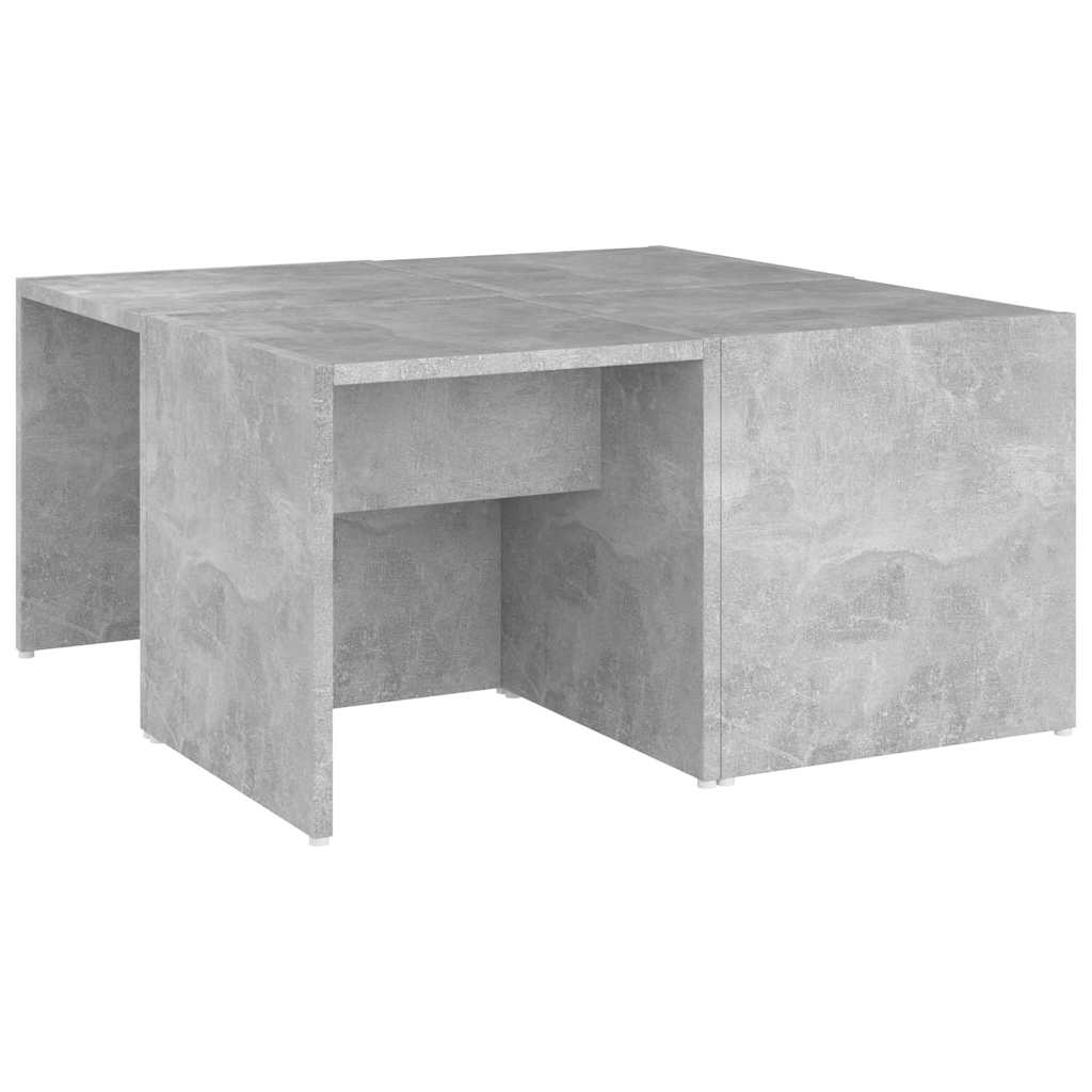 Τραπεζάκια Σαλονιού 4 τεμ. Γκρι Σκυρ. 33x33x33 εκ. Μοριοσανίδα