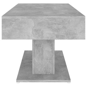 Τραπεζάκι Σαλονιού Γκρι Σκυροδέματος 96x50x45 εκ. Επεξ. Ξύλο - Pakobazaar