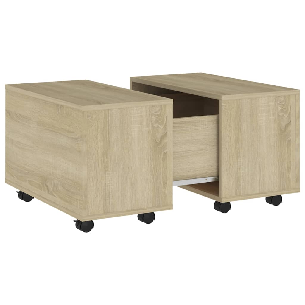 Τραπεζάκι Σαλονιού Sonoma Δρυς 60 x 60 x 38 εκ. από Επεξ. Ξύλο