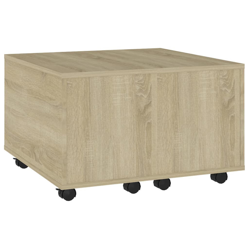 Τραπεζάκι Σαλονιού Sonoma Δρυς 60 x 60 x 38 εκ. από Επεξ. Ξύλο