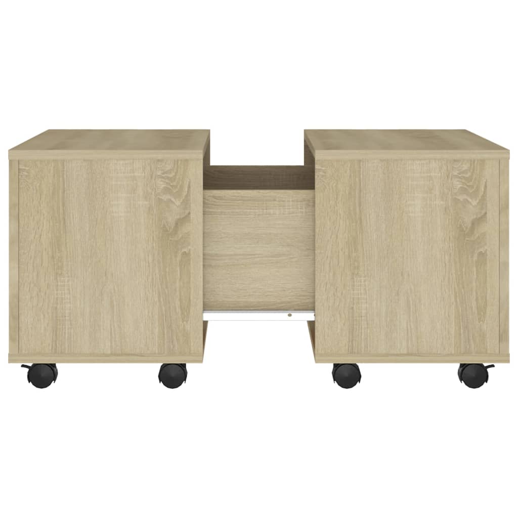 Τραπεζάκι Σαλονιού Sonoma Δρυς 60 x 60 x 38 εκ. από Επεξ. Ξύλο