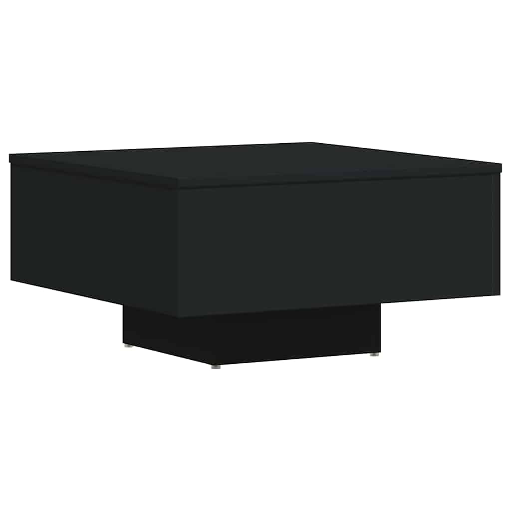 Τραπεζάκι Σαλονιού Μαύρο 60 x 60 x 31,5 εκ. Επεξ. Ξύλο - Pakobazaar