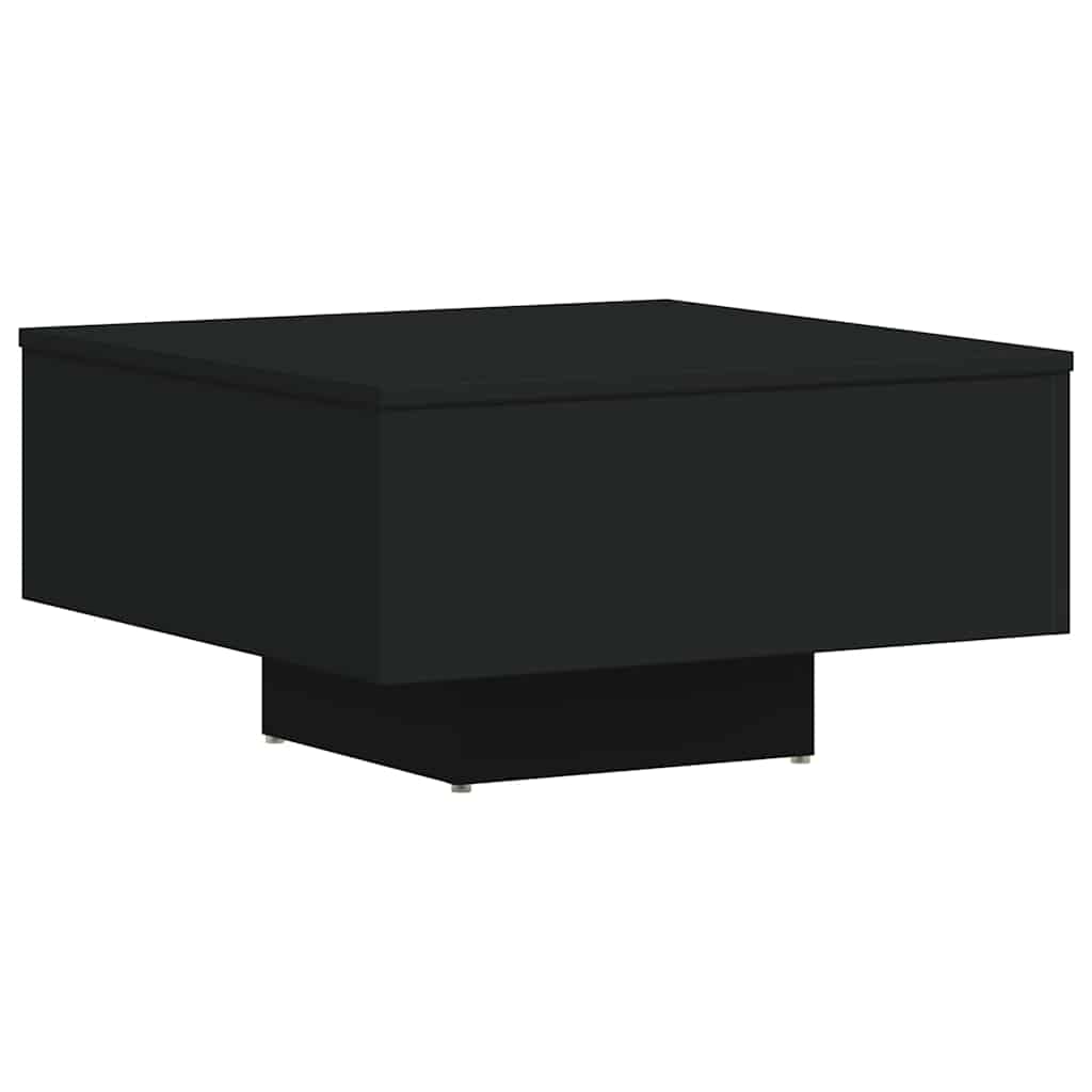 Τραπεζάκι Σαλονιού Μαύρο 60 x 60 x 31,5 εκ. Επεξ. Ξύλο - Pakobazaar