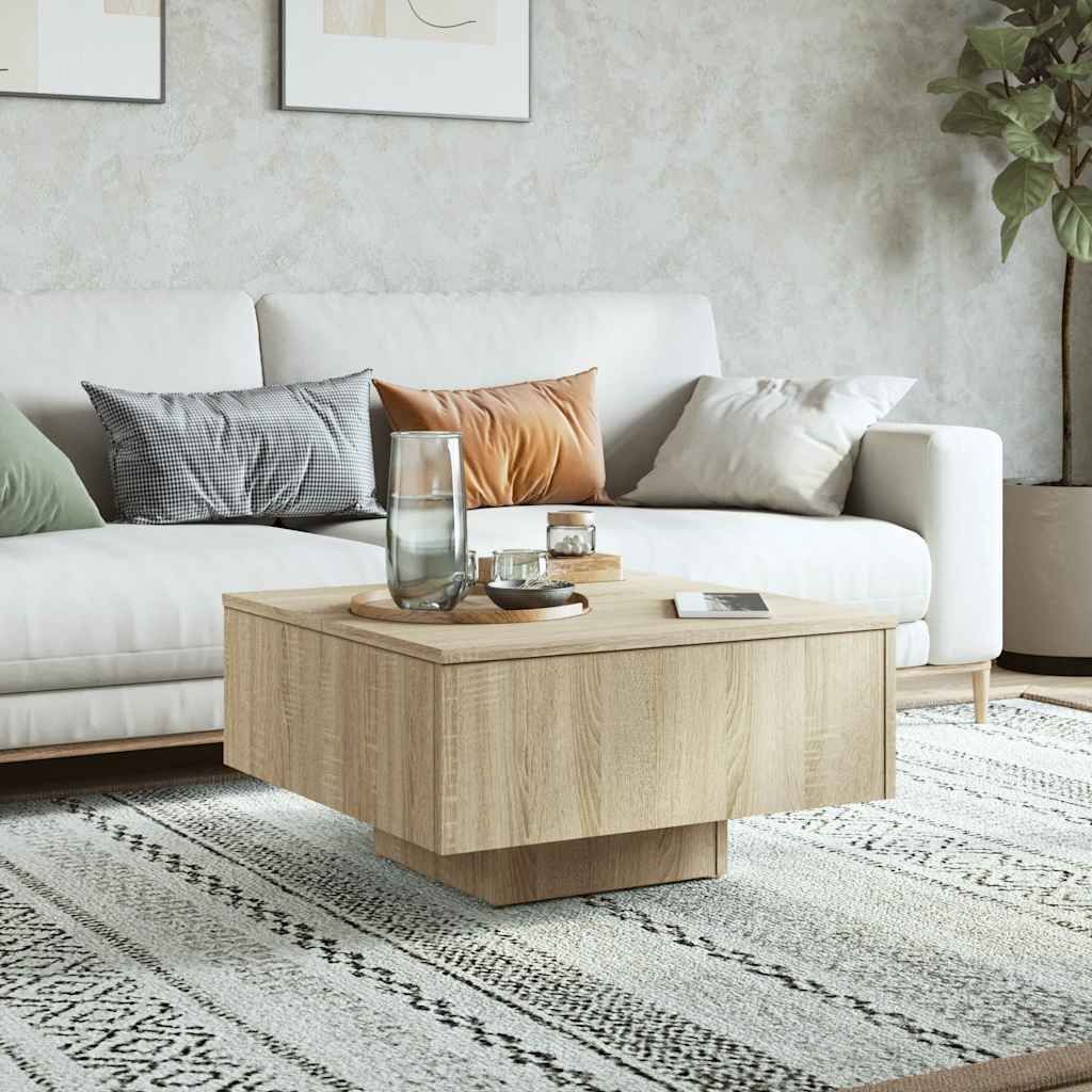 Τραπεζάκι Σαλονιού Sonoma Δρυς 60 x 60 x 31,5 εκ. Επεξ. Ξύλο