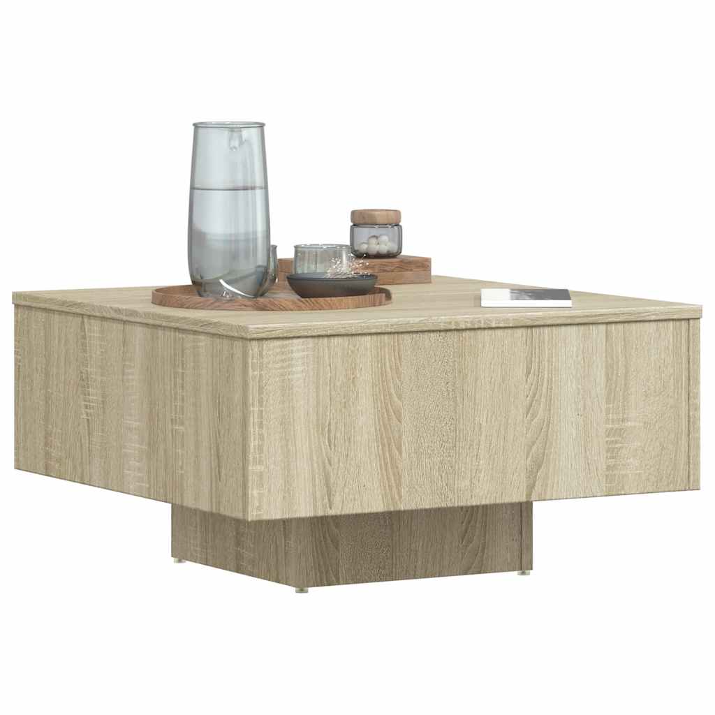 Τραπεζάκι Σαλονιού Sonoma Δρυς 60 x 60 x 31,5 εκ. Επεξ. Ξύλο