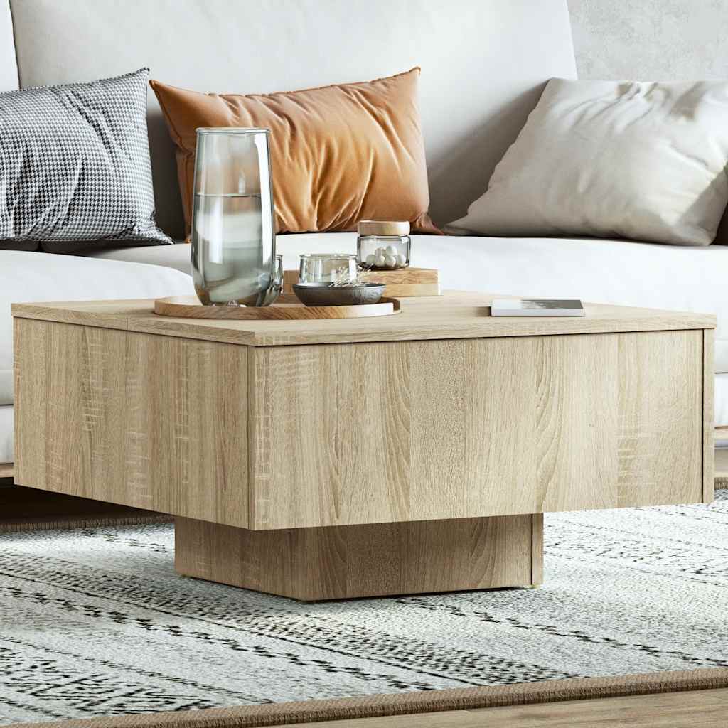 Τραπεζάκι Σαλονιού Sonoma Δρυς 60 x 60 x 31,5 εκ. Επεξ. Ξύλο