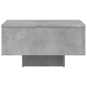 Τραπεζάκι Σαλονιού Γκρι Σκυροδέματος 60x60x31,5 εκ. Επεξ. Ξύλο
