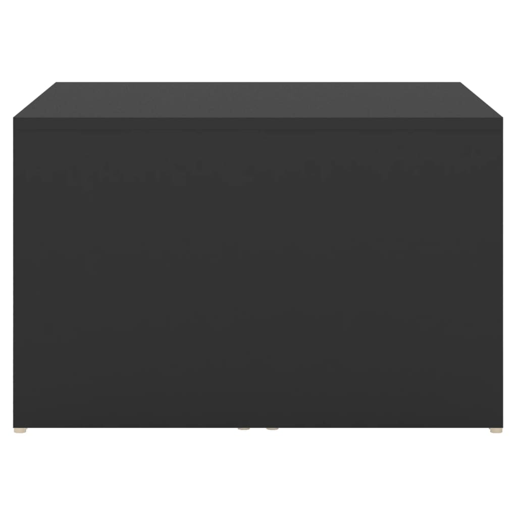 Τραπεζάκια Σαλονιού Ζιγκόν 3 τεμ. Μαύρα 60x60x38 εκ Μοριοσανίδα