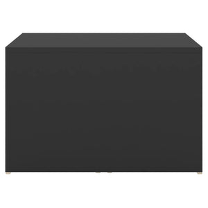 Τραπεζάκια Σαλονιού Ζιγκόν 3 τεμ. Μαύρα 60x60x38 εκ Μοριοσανίδα