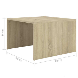 Τραπεζάκια Ζιγκόν 3 τεμ. Sonoma Δρυς 60x60x38 εκ. Επεξ. Ξύλο