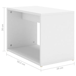 Τραπεζάκια Ζιγκόν 3 τεμ. Λευκά/Sonoma Δρυς 60x60x38 εκ. Μοριοσ.