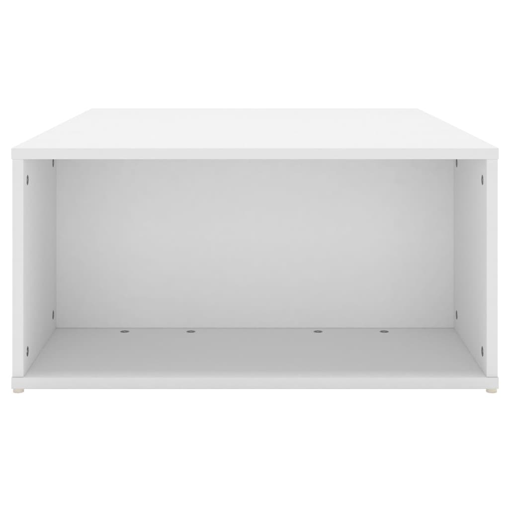 Τραπεζάκι Σαλονιού Λευκό 90 x 67 x 33 εκ. Επεξεργασμένο Ξύλο - Pakobazaar