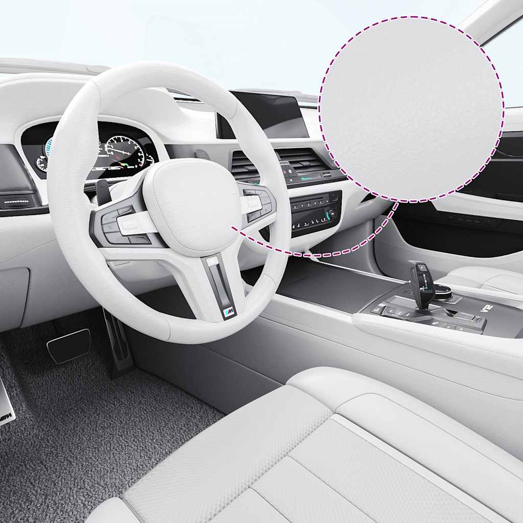 Μεμβράνες Αυτοκινήτου 2 τεμ. Λευκό Ματ 100x150 εκ. & 50x150 εκ.