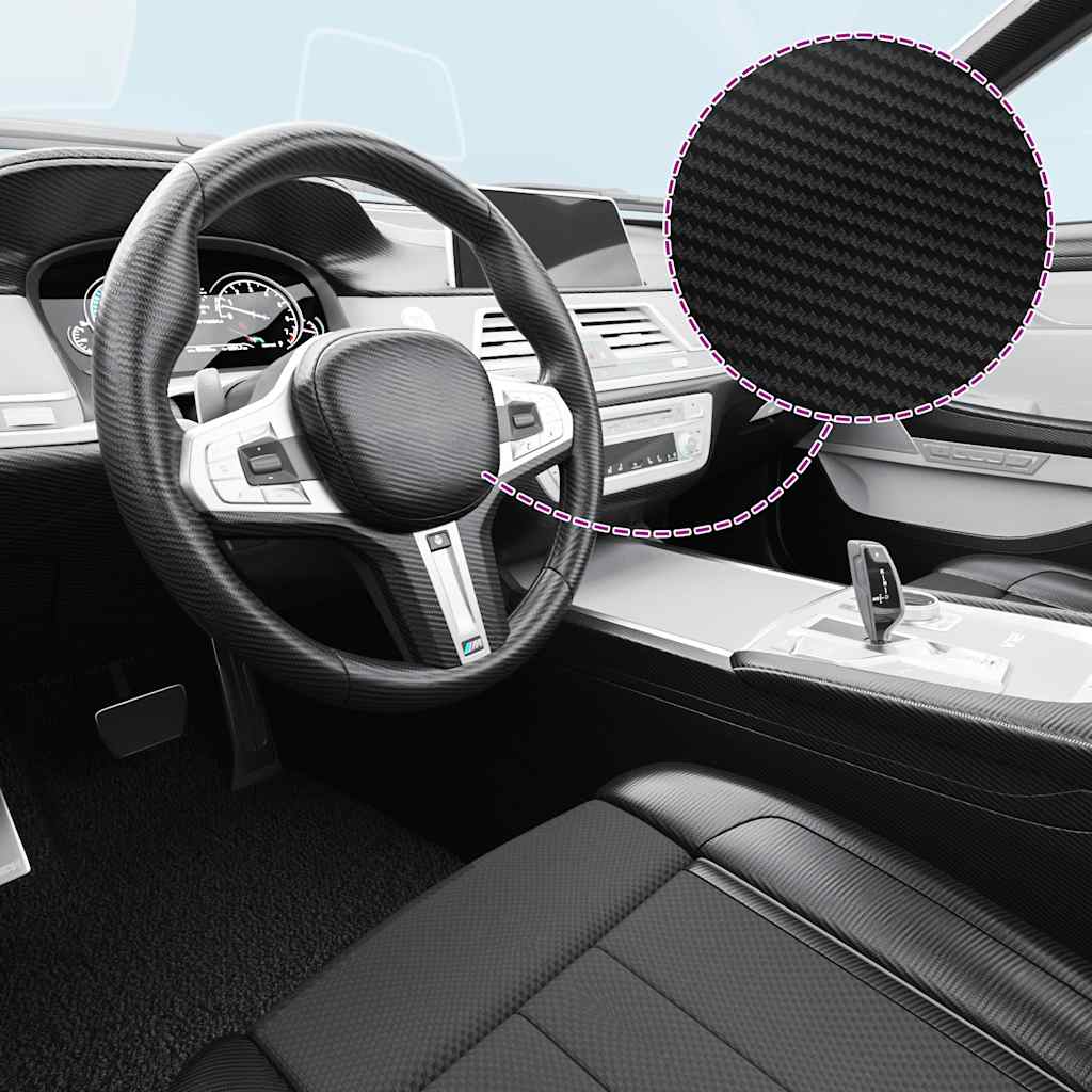 Μεμβράνη Αυτοκινήτου 3D Μαύρη 100 x 150 εκ. - PAKOBAZAAR