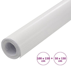 Μεμβράνες Αυτοκινήτου 4D 2 τεμ. Λευκές 100x150 εκ. & 50x150 εκ.