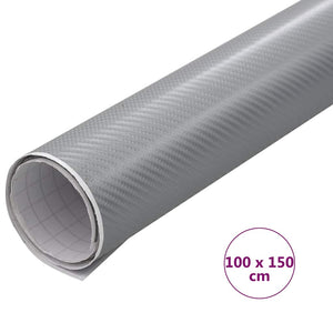 Μεμβράνη Αυτοκινήτου 4D Ασημί 100 x 150 εκ.