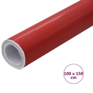Μεμβράνη Αυτοκινήτου 4D Κόκκινη 100 x 150 εκ.