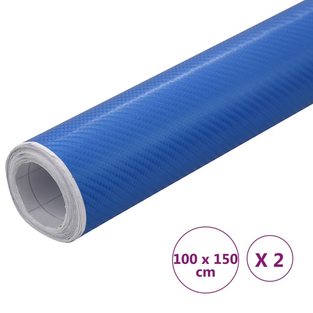 Μεμβράνες Αυτοκινήτου 4D 2 τεμ. Μπλε 100 x 150 εκ.