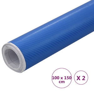 Μεμβράνες Αυτοκινήτου 4D 2 τεμ. Μπλε 100 x 150 εκ.