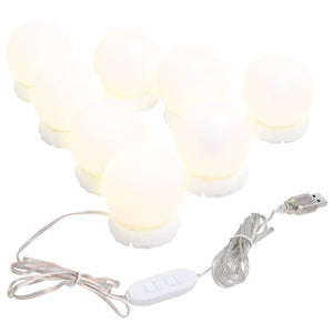 Καθρέφτης Τοίχου Στρόγγυλος με Φωτισμό LED Γυάλ. Χωρίς Πλαίσιο