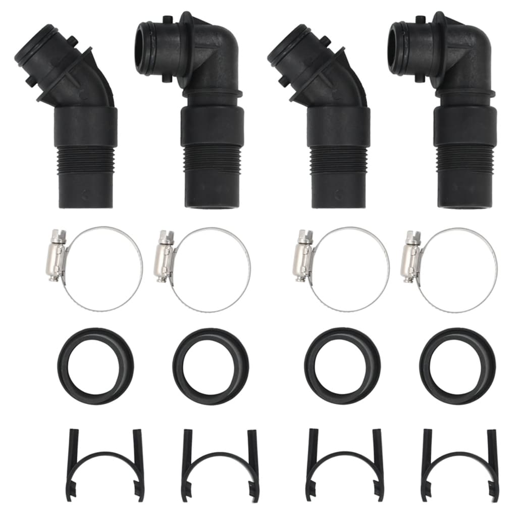 Θερμαντικά Πισίνας Ηλιακά 2 τεμ. 75 x 75 x 36εκ. HDPE/Αλουμίνιο - PAKOBAZAAR