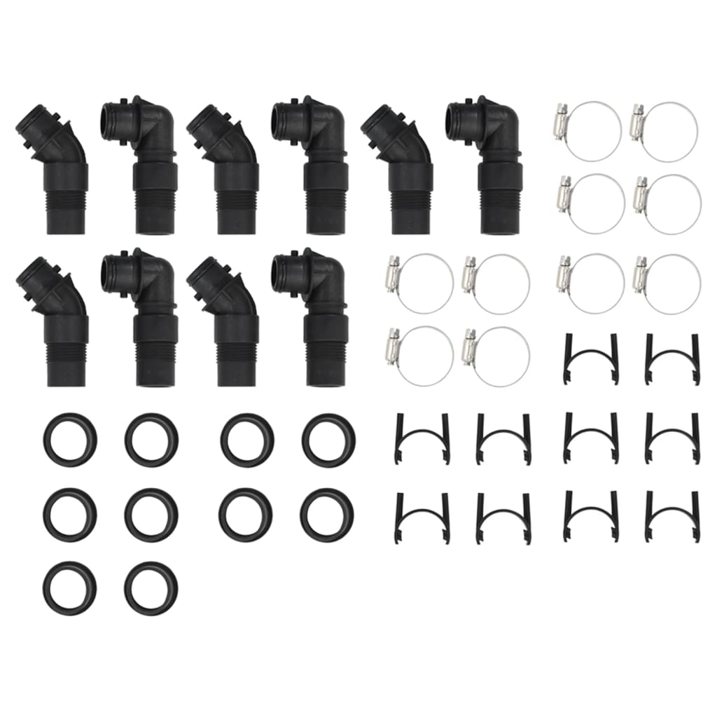 Θερμαντικά Πισίνας Ηλιακά 5 τεμ. 75 x 75 x 36εκ. HDPE/Αλουμίνιο - PAKOBAZAAR