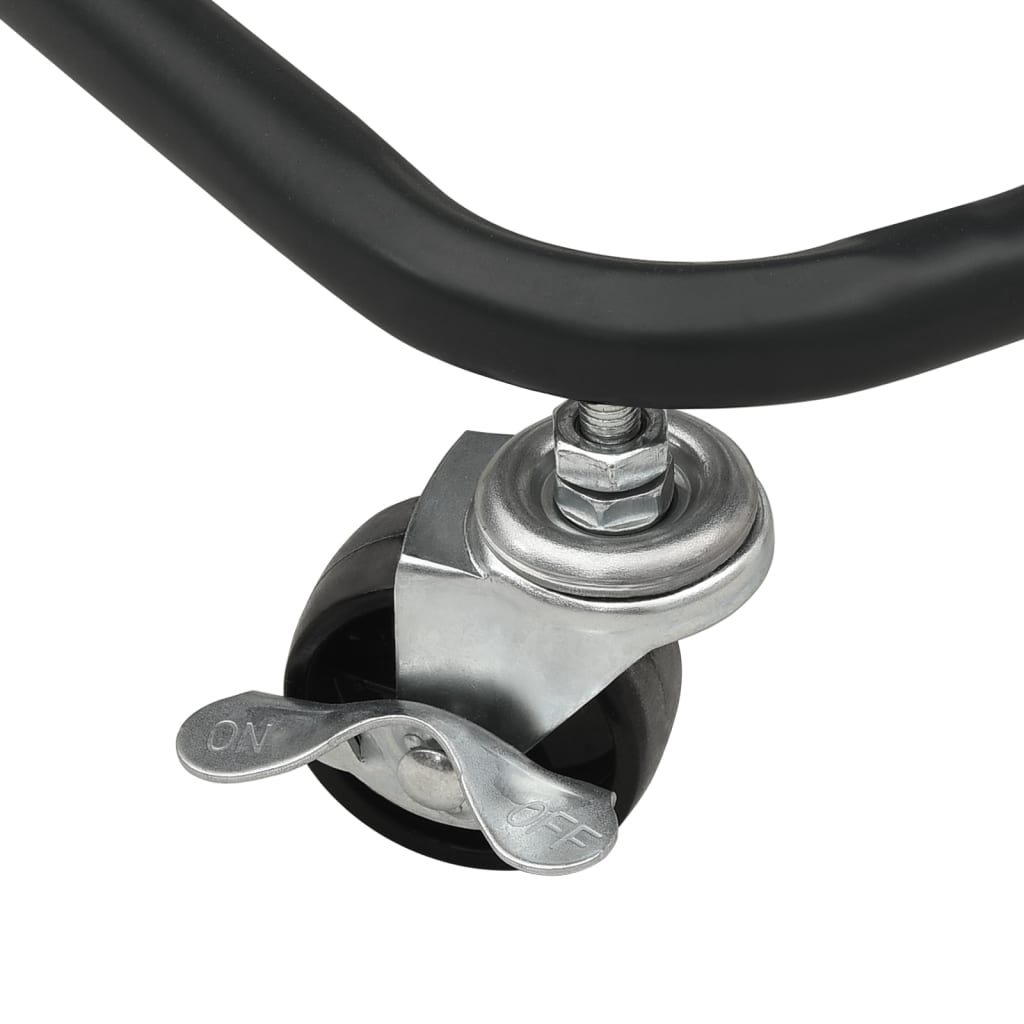 Τρόλεϊ Κουζίνας 3 Επιπέδων Μαύρο 42 x 35 x 85 εκ. Σίδερο/ABS