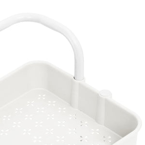 Τρόλεϊ Κουζίνας 3 Επιπέδων Λευκό 42 x 35 x 85 εκ. Σίδερο/ABS