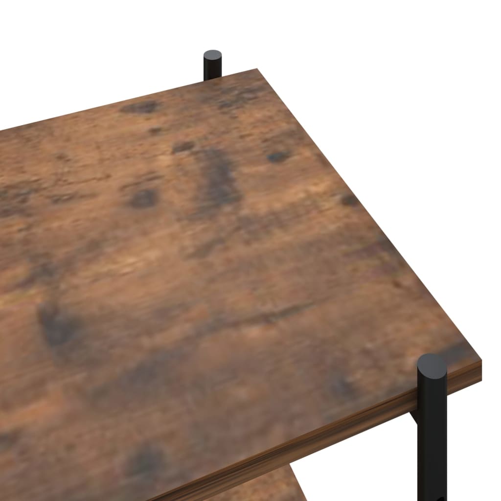 Ραφιέρα 5 Επιπέδων Μαύρη και Φυσικό 80 x 40 x 163 εκ.