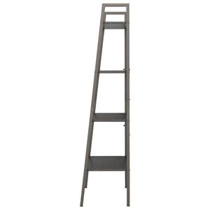 Ραφιέρα Όρθια 4 Επιπέδων Μαύρη 56 x 35 x 140 εκ.