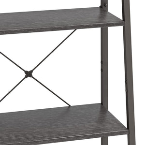 Ραφιέρα Όρθια 4 Επιπέδων Μαύρη 56 x 35 x 140 εκ.