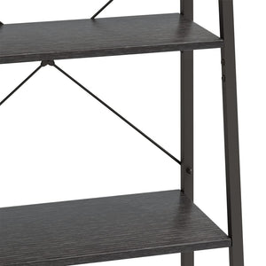 Ραφιέρα Όρθια 5 Επιπέδων Μαύρη 56 x 35 x 174 εκ.