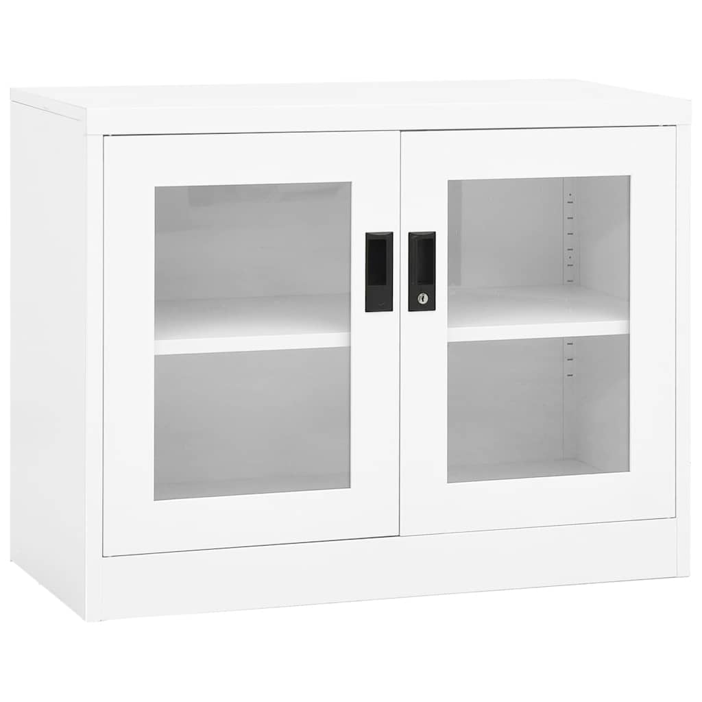 Ντουλάπα Γραφείου 90 x 40 x 70 εκ. Λευκή Ατσάλινη - Pakobazaar