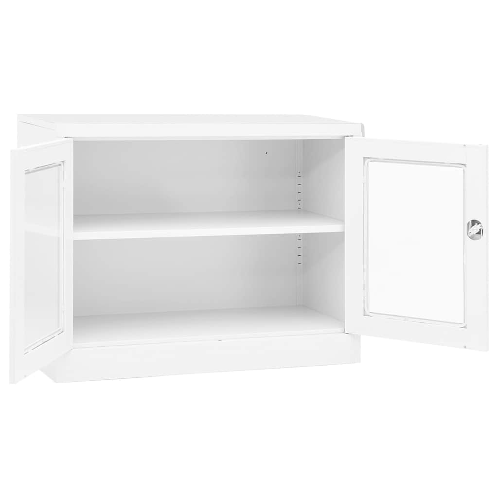 Ντουλάπα Γραφείου 90 x 40 x 70 εκ. Λευκή Ατσάλινη - Pakobazaar