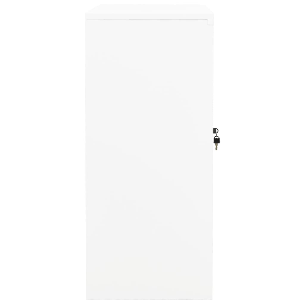Ντουλάπα Γραφείου 90 x 40 x 90 εκ. Λευκή Ατσάλινη