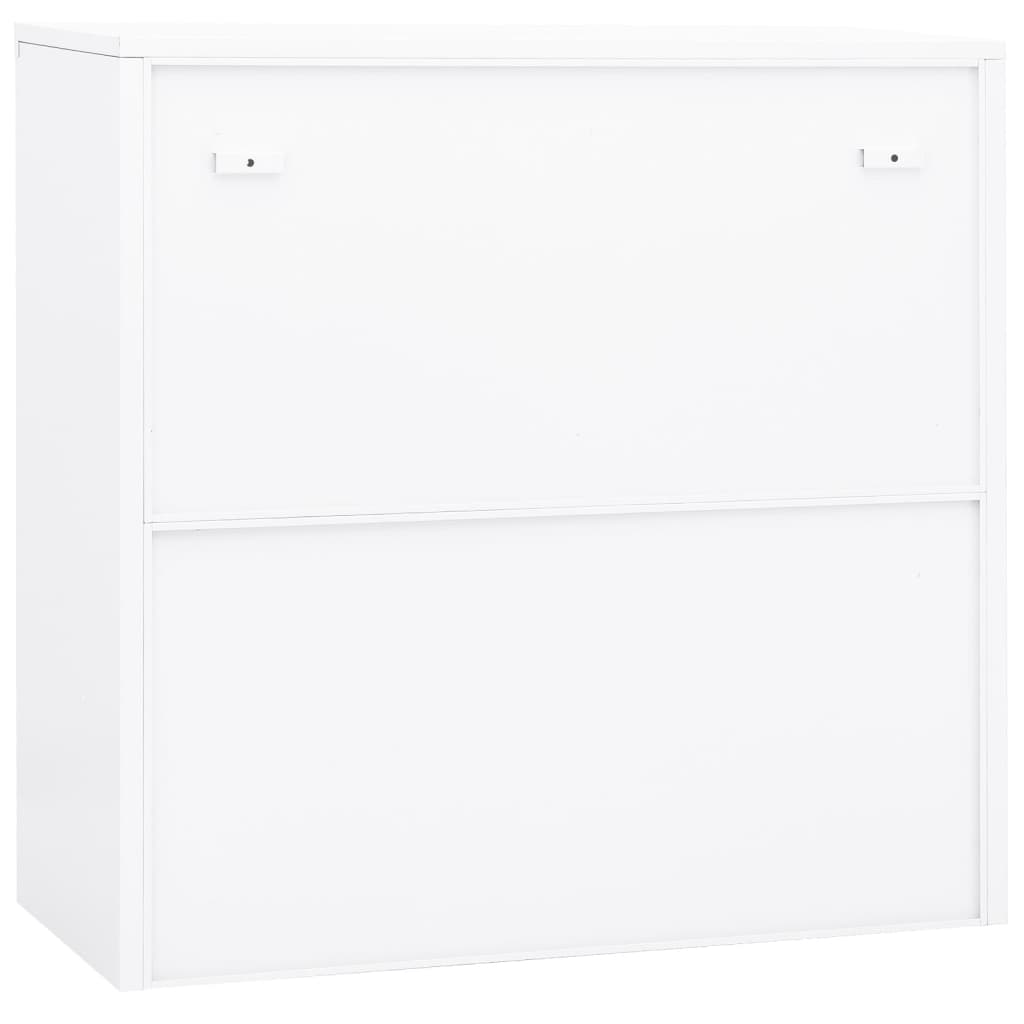 Ντουλάπα Γραφείου 90 x 40 x 90 εκ. Λευκή Ατσάλινη