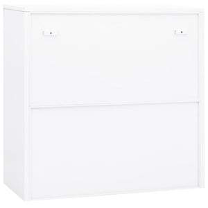 Ντουλάπα Γραφείου 90 x 40 x 90 εκ. Λευκή Ατσάλινη - Pakobazaar