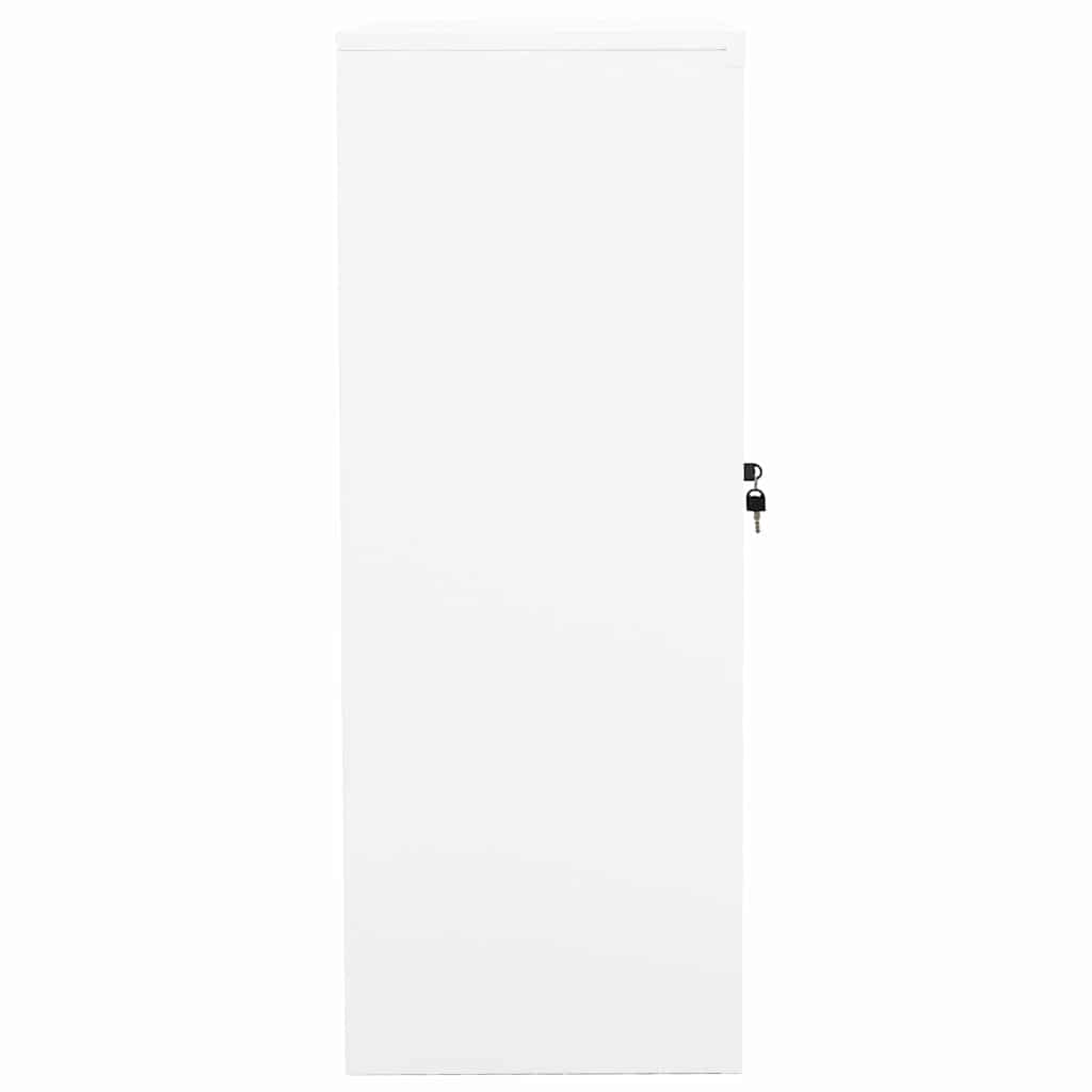 Ντουλάπα Γραφείου 90 x 40 x 105 εκ. Λευκή Ατσάλινη