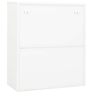 Ντουλάπα Γραφείου 90 x 40 x 105 εκ. Λευκή Ατσάλινη