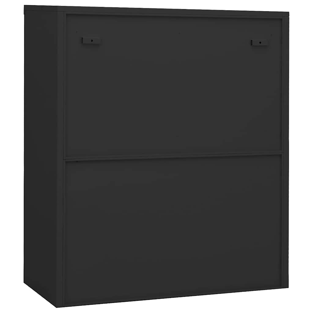 Ντουλάπα Γραφείου 90 x 40 x 105 εκ. Ανθρακί Ατσάλινη - Pakobazaar