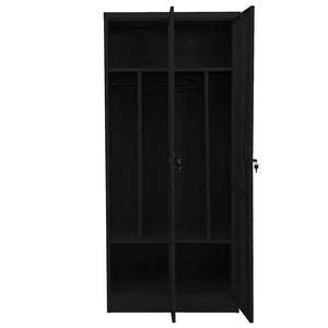 Ντουλάπα Μαύρη 80 x 50 x 180 εκ. Ατσάλινη - Pakobazaar