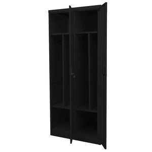 Ντουλάπα Μαύρη 80 x 50 x 180 εκ. Ατσάλινη - Pakobazaar
