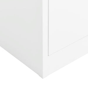 Φοριαμός Λευκός 90 x 40 x 180 εκ. Ατσάλινος