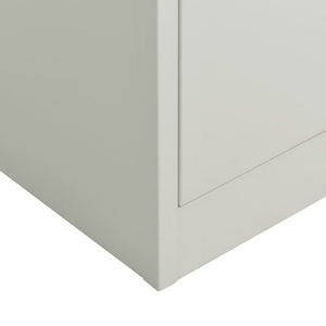 Φοριαμός Ανοιχτό Γκρι 90 x 40 x 180 εκ. Ατσάλινος