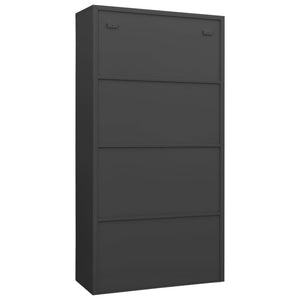 Φοριαμός Ανθρακί 90 x 40 x 180 εκ. Ατσάλινος
