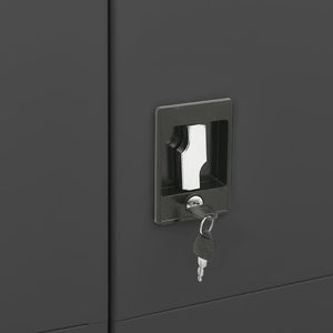 Φοριαμός Ανθρακί 90 x 40 x 180 εκ. Ατσάλινος