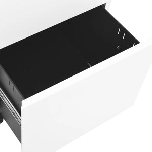Αρχειοθήκη Φορητή Λευκή 39 x 45 x 67 εκ. Ατσάλινη