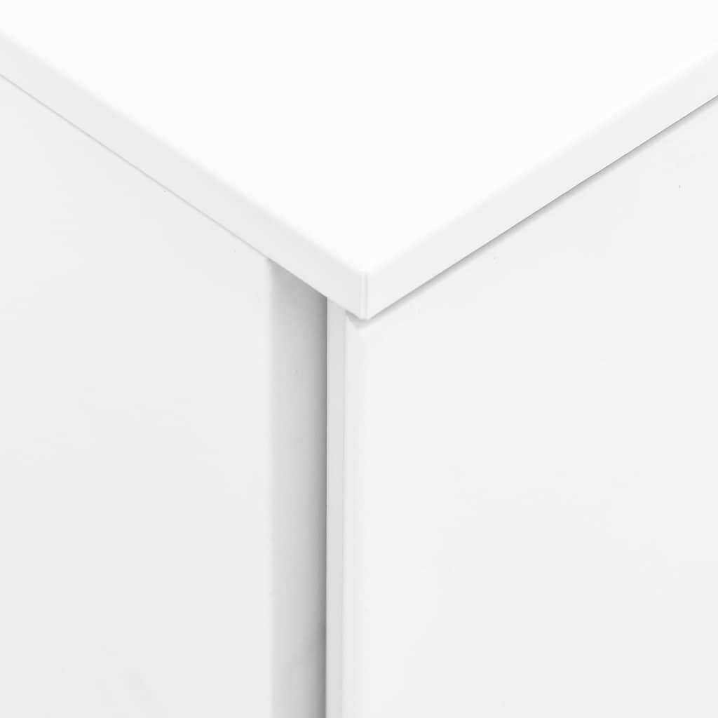 Αρχειοθήκη Φορητή Λευκή 39 x 45 x 60 εκ. Ατσάλινη