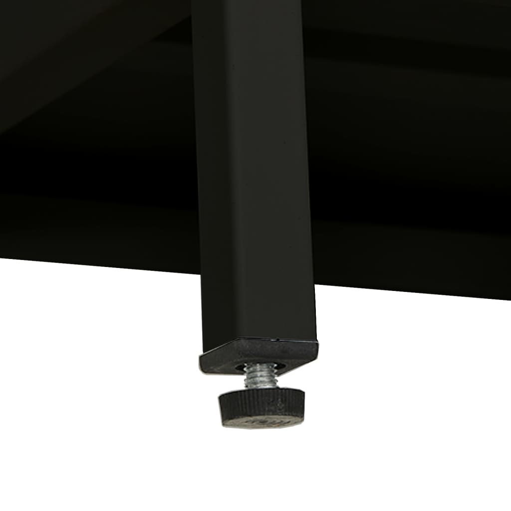 Έπιπλο Τηλεόρασης Μαύρο 90 x 30 x 44 εκ. από Ατσάλι και Γυαλί